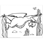 Dibujo para colorear Puente De Dragon Para Pintar Y Colorear
