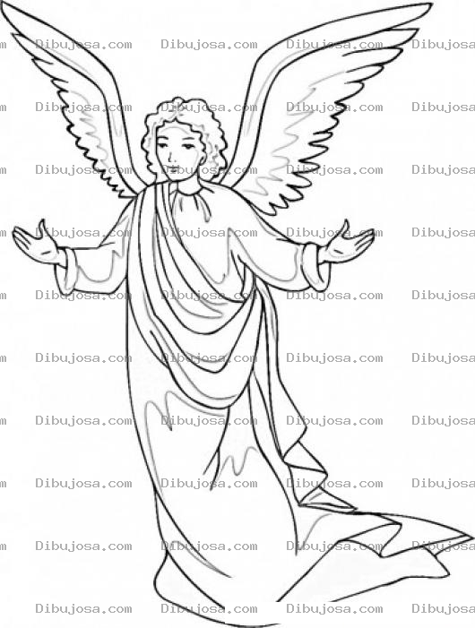Dibujo para colorear Arcangel Gabriel Dibujo Del Angel Gabriel Para Pintar Y Colorear