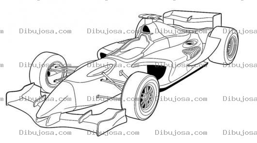 Dibujo para colorear Formulauno Dibujo De Carro Formula1 Para Pintar Y Colorear Carro De Carreras Formula 1 Formula Uno