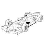 Dibujo para colorear Formulauno Dibujo De Carro Formula1 Para Pintar Y Colorear Carro De Carreras Formula 1 Formula Uno