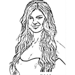 Marisa Miller Sport illustrated model Coloring Page