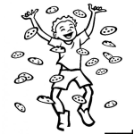 Dibujo para colorear Lluvia De Galletas Para Pintar Y Colorear Dibujo De Galletitas Chips A Joy