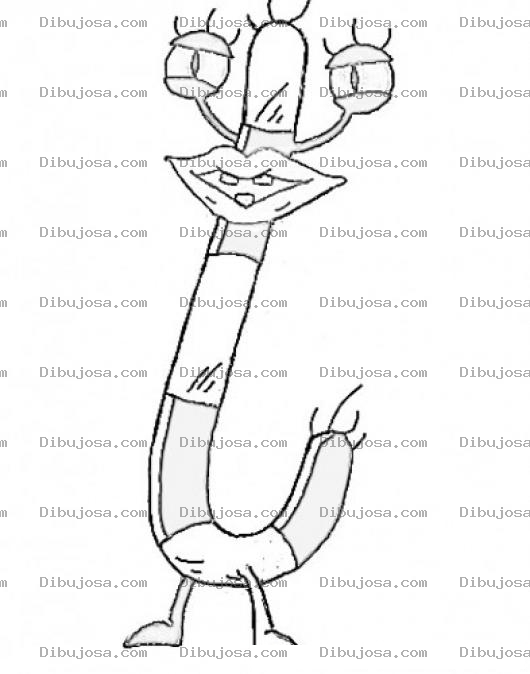 Dibujo para colorear Dibujo De Oblina Para Pintar Y Colorear A Ovlina Oblima