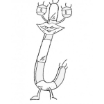Dibujo para colorear Dibujo De Oblina Para Pintar Y Colorear A Ovlina Oblima