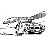 Dibujo para colorear Camioneta 4x4 Dibujo De Camioneta Todo Terreno Para Pintar Y Colorear