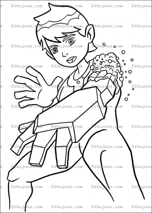 Dibujo para colorear Ben10paracolorear Dibujo De Ben 10 Para Colorear Y Pintar