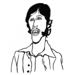 Dibujo para colorear Patias Largas Dibujo De Hombre Con Look De Los 70s Para Pintar Y Colorear