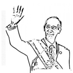 Dibujo para colorear Colorear Presidente Alvaro Colom