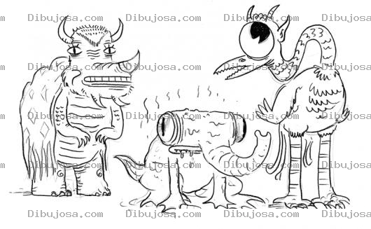 Dibujo para colorear Animales Mutantes Para Pintar Y Colorear Dibujo De Animales Fenomenos