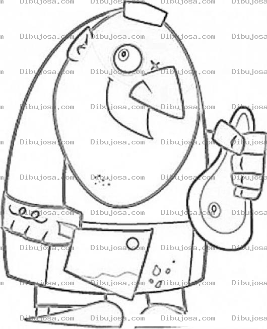 Dibujo para colorear Dibujo De Carnicero Para Pintar Y Colorear