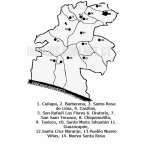 Dibujo para colorear Colorear Mapa del departamento de Santa Rosa, Lamina del Departamento de SantaRosa Guatemala