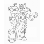 Dibujo para colorear Dibujo De Robot Transformer Para Pintar Y Colorear