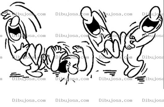 Dibujo para colorear Cague De Risa Dibujo De Gente Muriendose De La Risa Para Pintar Y Colorear Risas Y Carcajadas