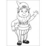 Dibujo para colorear Dibujo De Enanito Saludando Para Pintar Y Colorear