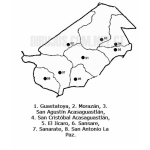 Dibujo para colorear Colorear Mapa del departamento de El Progreso, Lamina del Departamento del Progreso Guatemala