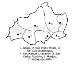 Dibujo para colorear Colorear Mapa del departamento de Jalapa, Lamina del Departamento de Jalapa Guatemala