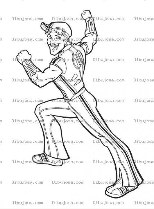 Dibujo para colorear Dibujo De Esportacus Para Pintar Y Colorear A Sportacus