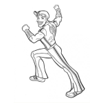 Dibujo para colorear Dibujo De Esportacus Para Pintar Y Colorear A Sportacus