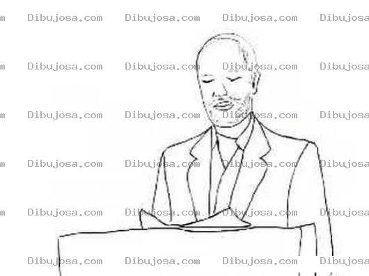 Dibujo para colorear Maestro De Ceremonias Para Pintar Y Colorear