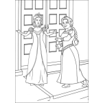 Dibujo para colorear Colorear a La princesa Fiona