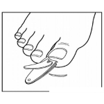 Dibujo para colorear Corta Unas Dibujo De Cortaunas De Pies Para Pintar Y Colorear