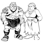 Dibujo para colorear Dibujo De Ogros Para Pintar Y Colorear