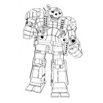 Dibujo para colorear Robotgigante Dibujo De Un Robot Gigante Para Pintar Y Colorear A Un Roboton