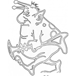 Dibujo para colorear Dibujo De Marciano Con Escopeta Laser Para Pintar Y Colorear