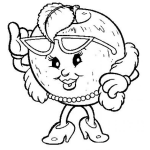 Dibujo para colorear Naranja Con Abrigo Zapatos De Tacon Y Collar De Perlas Para Pintar Y Colorear