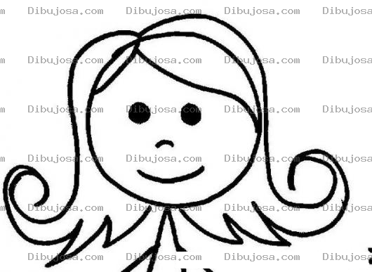 Dibujo para colorear Carita De Nina Para Pintar Y Colorear