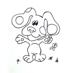 Dibujo para colorear Perroblue Dibujo Del Perrito Blue Para Pintar Y Colorear Al Perro Blue