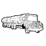 Dibujo para colorear Camion De Doble Pipa Para Pintar Y Colorear
