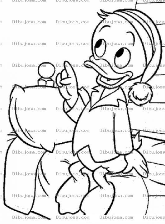 Dibujo para colorear Dibujo De Patito Hablando Con DIOS Para Pintar Y Colorear