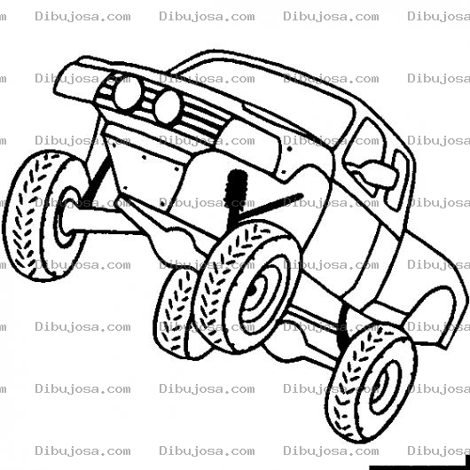 Dibujo para colorear Monstertuck Dibujo De Pico Moustruoso Saltando Para Pintar Y Colorear Un Monster Turck