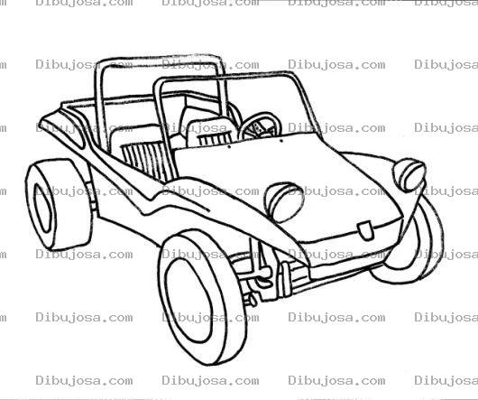 Dibujo para colorear Carrito De Playa Para Pintar Y Colorear