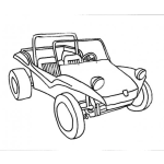 Dibujo para colorear Carrito De Playa Para Pintar Y Colorear