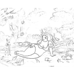 Dibujo para colorear Blancanieves Gordita Dibujo De Blanca Nieves Gordita Para Pintar Y Colorear A Blancanieves Con Unas Libritas De Mas