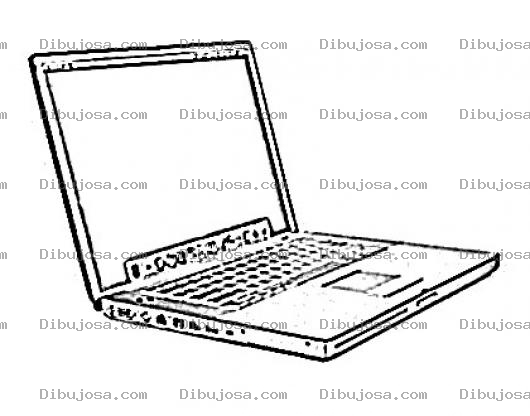 Dibujo para colorear Colorear Una Laptop