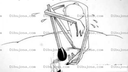 Dibujo para colorear Dibujo De Fosforo Triste Por Haberse Quemado Una Patita Para Pintar Y Colorear