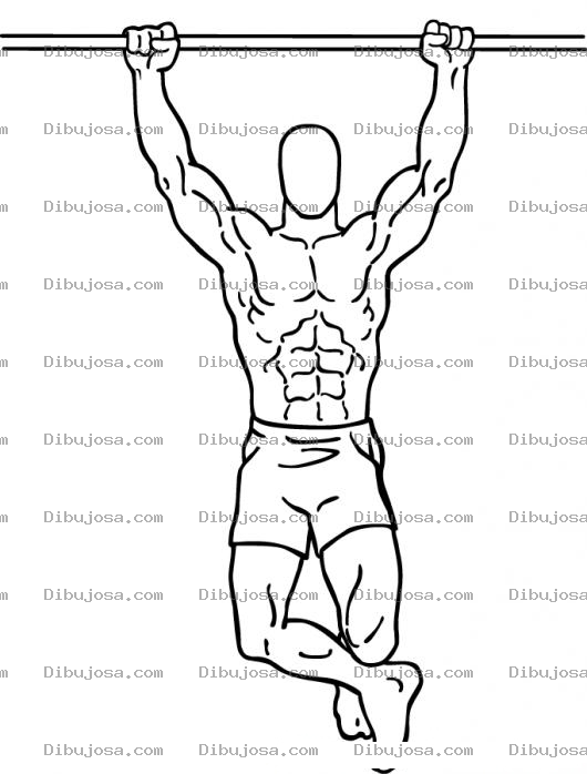 Dibujo para colorear Sitemamuscular Dibujo De Hombre Atletico Y Musculoso Para Colorear