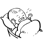 Dibujo para colorear Dibujo De Bebe Llorando Para Pintar Y Colorear El Llanto De Un Bebito