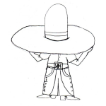 Dibujo para colorear El Sombreron De Guatemala Para Colorear