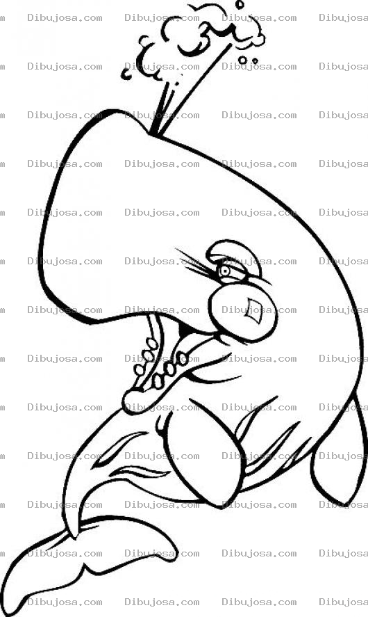 Dibujo para colorear Colorear Ballena De Jonas