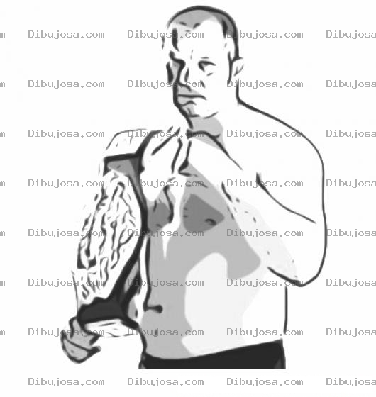 Dibujo para colorear Fedor Emelianenko Coloring Page