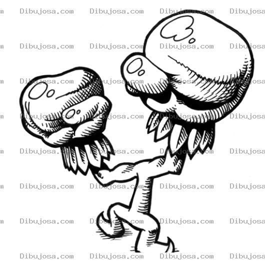 Dibujo para colorear Boxeador Sin Cabeza Para Pintar Y Colorear