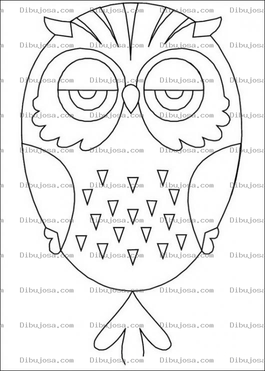 Dibujo para colorear Buho para colorear