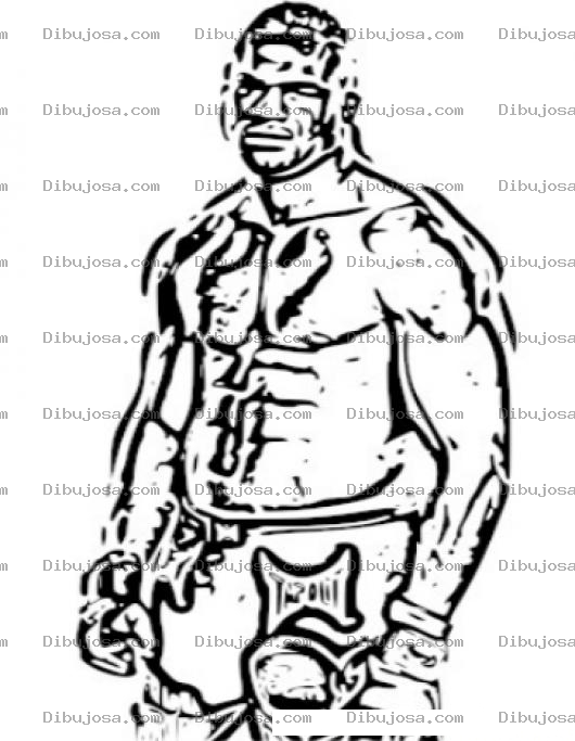 Dibujo para colorear Alistair Overeem Coloring Page