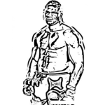 Dibujo para colorear Alistair Overeem Coloring Page