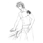 Dibujo para colorear Dibujo De Chico Con Hombro Tatuado Para Pintar Y Colorear