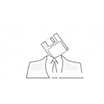 Dibujo para colorear Hombre Diskette Para Pintar Y Colorear